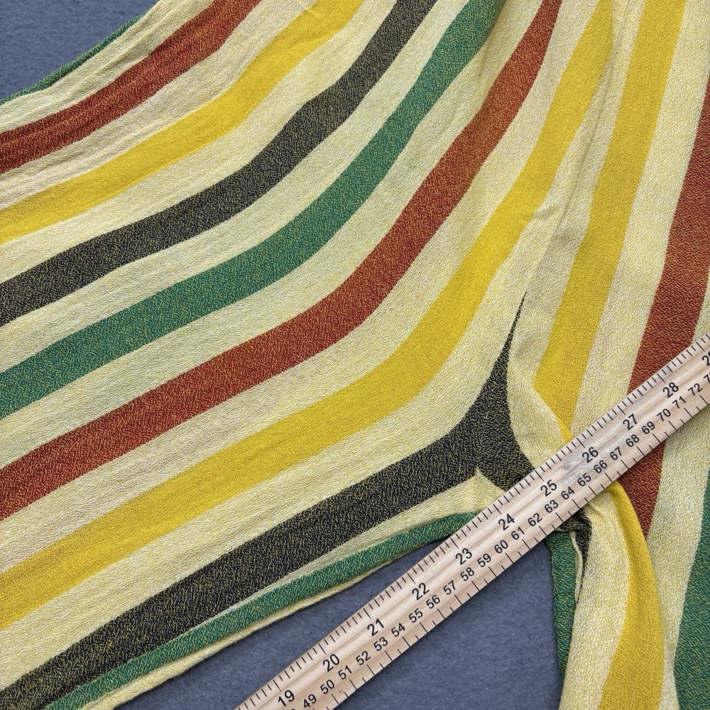 Suzie Kondi Striped Jumpsuit Cotton Gauze Resortwear Wide Leg Tie Shoulders XS - Picture 9 of 14